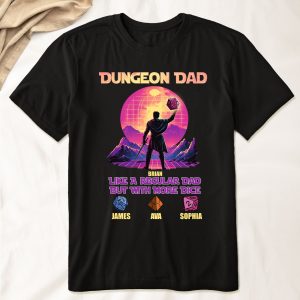 Dungeon Dad Like A Regular Dad But With More Dice - PersonalizedOne Size Shirt