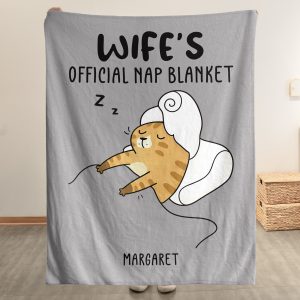 Official Nap Blanket Funny Gift For Wife Gift For Her - Personalized Blanket Big Size